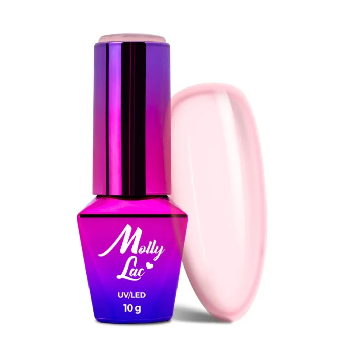 Esmalte semipermanente Molly Lac Elegant Blush Rosa Transparente 10ml 26 - Imagen 1