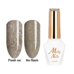 Esmalte semipermanente Molly Lac Flashing Lights 3 Honey Wood 5 ml 611 Hema Free