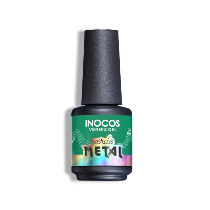 Esmalte semipermanente Inocos Festival de Verao - Verde Metal 15ml - Imagen 1
