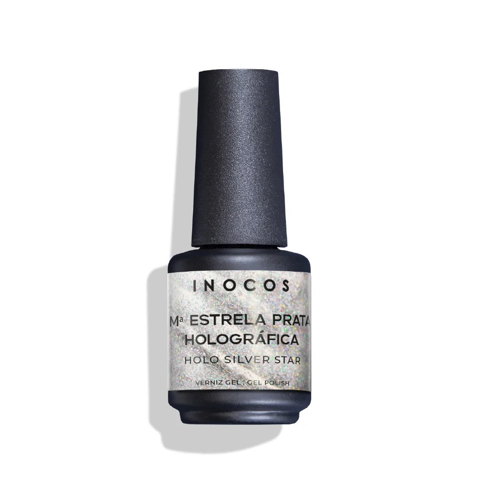 36bbe3e-120011-verniz-gel-inocos-maria-estrela-prata-holografica-1 Esmalte semipermanente Inocos Maria Estrela Prata Holográfico - 15ml - Imagen 1