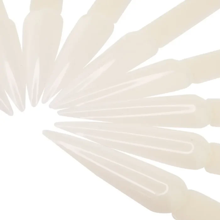 Muestrario Abanico 40 Uñas Stiletto Color Natural - Imagen 3