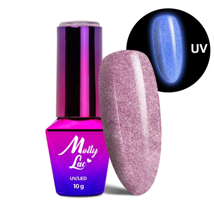 Esmalte semipermanente Molly Lac Night Glowing Higher Love 10g 673 - Imagen 1