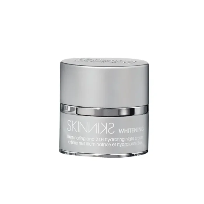 Skinniks Crema de noche iluminadora hidratante 24h Whitening.
