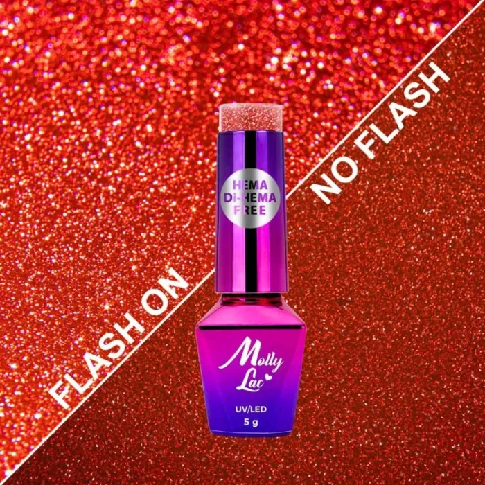 Esmalte semipermanente Molly Lac Flashing Lights Summer Edition Queen Of Love 5 ml 645 - Imagen 2