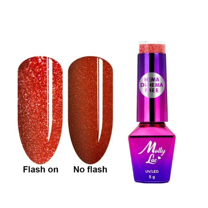 Esmalte semipermanente Molly Lac Flashing Lights Summer Edition Queen Of Love 5 ml 645 - Imagen 1