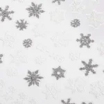 Pegatina uñas Navidad 3D Copos blanco y plata LS-J35 - Imagen 2