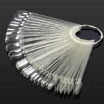 Muestrario Abanico forma almendra 50 uñas Color Transparente