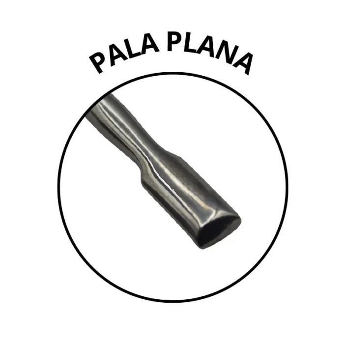 Kaitei Empujador Cutículas Sirena Pala Plana para manicura y pedicura