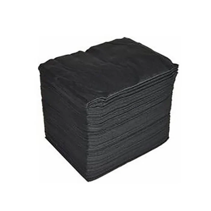 Toalla Desechable negra SpunLace 40 x 80 cm. 100 uds