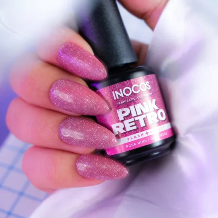 Esmalte semipermanente Inocos 80s Flash Back Pink Retro - 15 ml