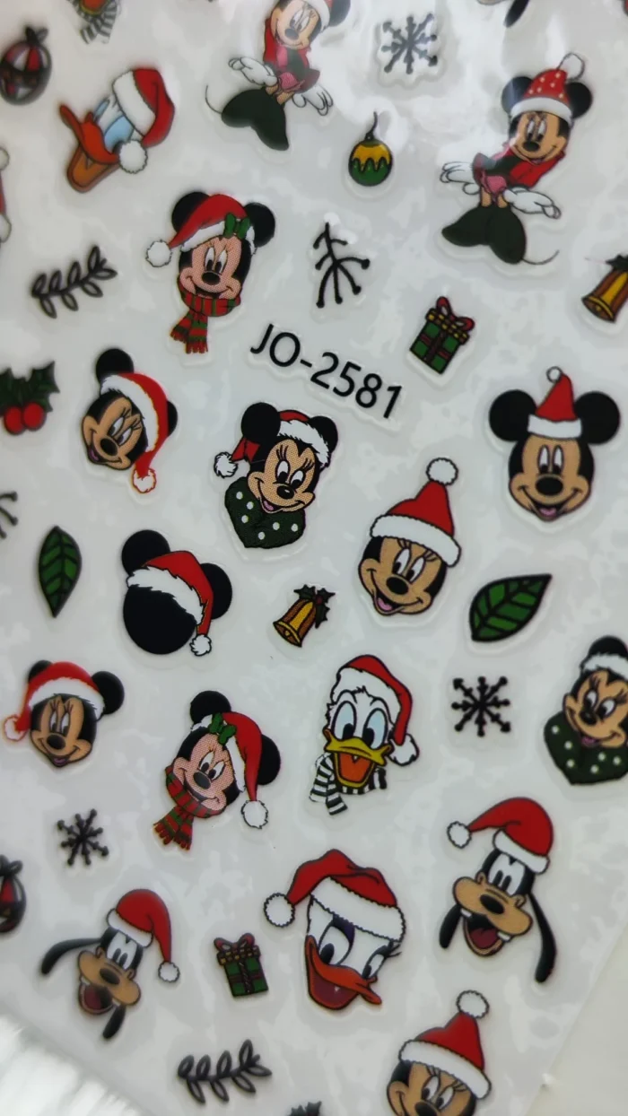 Pegatina uñas Navidad Micky Mouse JO-2581 - Imagen 2