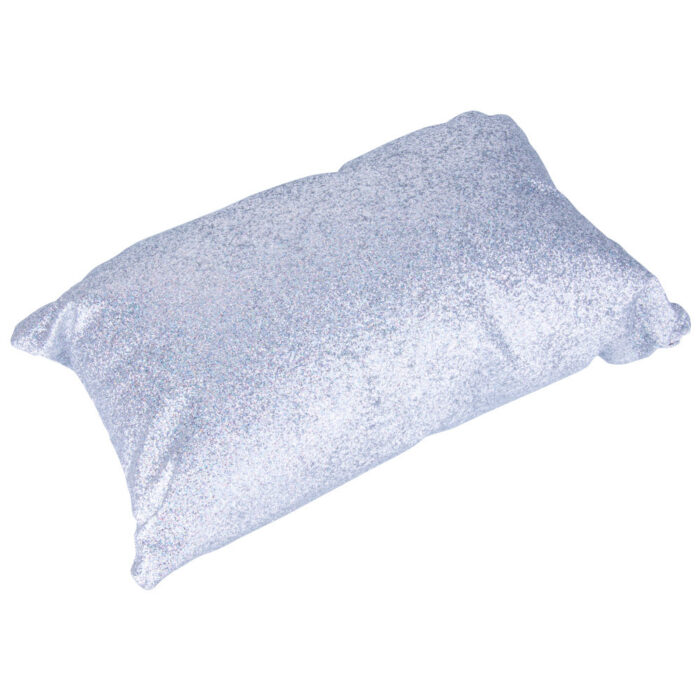 Cojín Reposamanos Plata Purpurina Molly Lac - Imagen 1