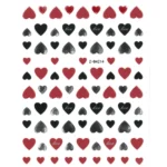 Pegatinas manicura San Valentín Corazones Varios Colores