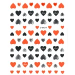 Pegatinas manicura San Valentín Corazones Varios Colores