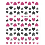 Pegatinas manicura San Valentín Corazones Varios Colores