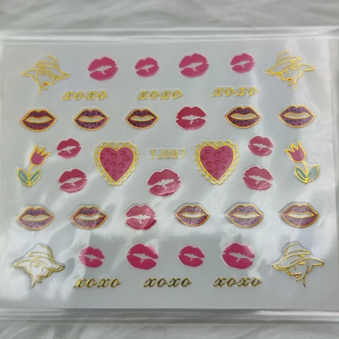 Pegatinas manicura San Valentín - Imagen 1