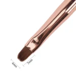 Pincel de gel de construcción con tapa Molly Lac nº 4 Oro con circonitas - Imagen 3