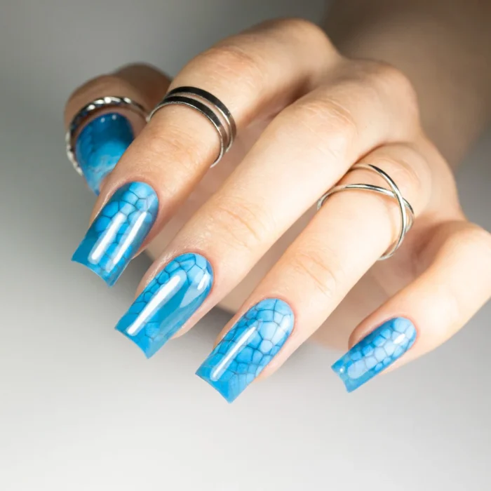 Molly Lac Crystal Glass Top No Wipe Baby Blue Hema/Di-Hema Free 10g - Imagen 3