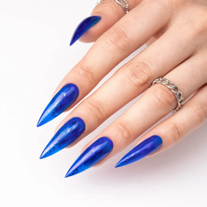 Molly Lac Crystal Glass Top No Wipe Blue Hema/Di-Hema Free 10g - Imagen 3
