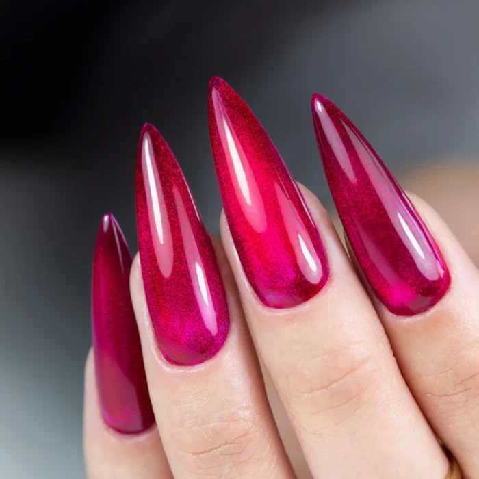 Molly Lac Crystal Glass Top No Wipe Raspberry Hema/Di-Hema Free 10g - Imagen 3