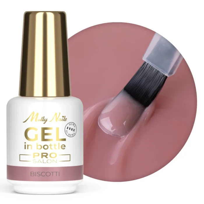 Molly Nails Gel in Bottle Biscotti Pro Salon 15 grs. Hema/Di-Hema Free - Imagen 1