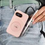 Torno Profesional Manicura/Pedicura Rosa-Dorado . M 110 50w 45.000RPM - Imagen 2