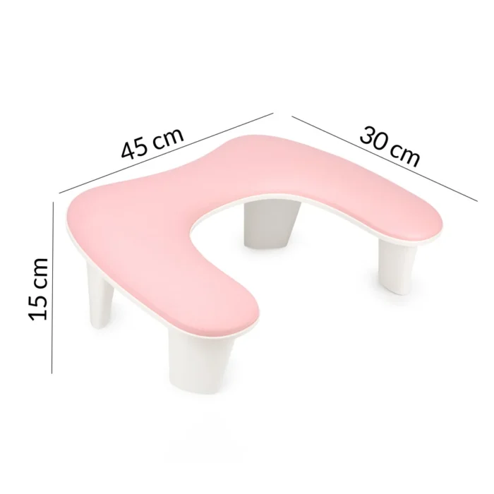 Molly Nails Soporte para manicura color rosa