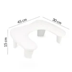 Molly Nails Soporte para manicura color blanco
