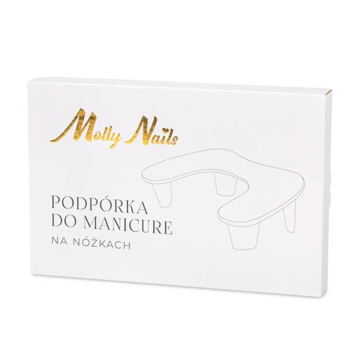 Molly Nails Soporte para manicura color blanco