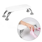 Molly Nails Soporte para manicura color blanco con patas plata