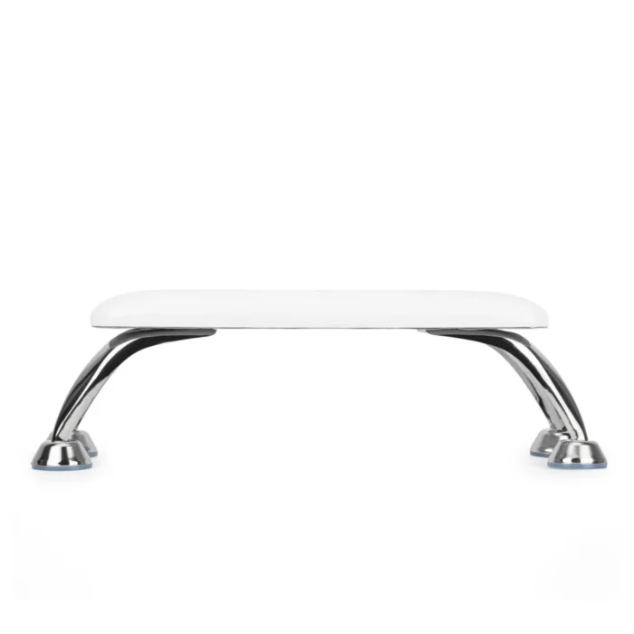 Molly Nails Soporte para manicura color blanco con patas plata