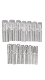 Cápsulas  Dual Form French 150 Tips Kaitei Nails - Imagen 3