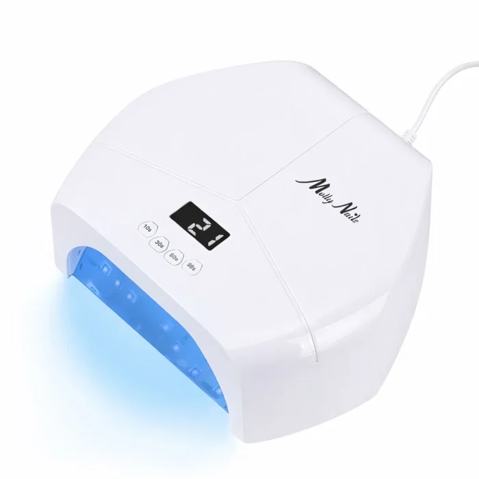 Lámpara LED/UV Molly Nails BQ‑L8 298W Blanca – Curado rápido y profesional para tus uñas