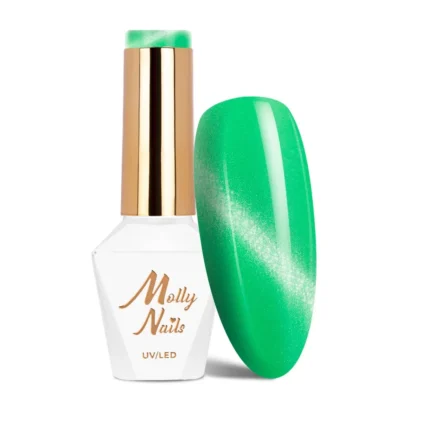 Esmalte Semipermanente Molly Lac Cat Eye Pastel Mint 8 grs. nº 271 Hema di-Hema Free