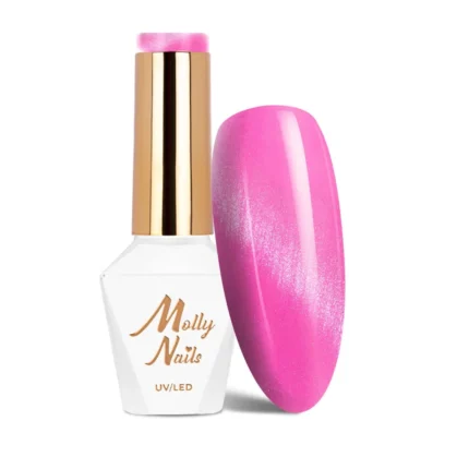 Esmalte Semipermanente Molly Lac Cat Eye Pastel Bubblegum 8 grs. nº 274 Hema di-Hema Free