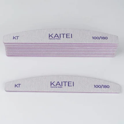 Kaitei Nails Lima de Uñas Media Luna 100/180 Pack 12 uds.