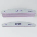 Kaitei Nails Lima de Uñas Media Luna 180/240 Pack 12 uds.