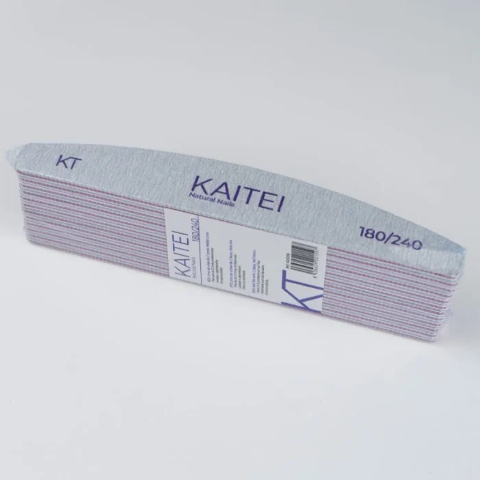 Kaitei Nails Lima de Uñas Media Luna 180/240 Pack 12 uds.