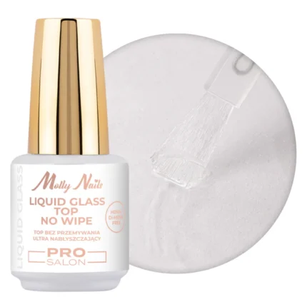 Molly Nails Top Liquid Glass Pro Salon Hema/Di-Hema Free 15g