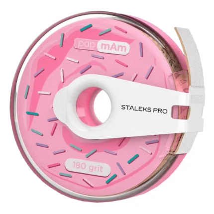 Rollo Donut de cinta abrasiva para lima PapmAm Staleks Expert Grano 180 7 metros
