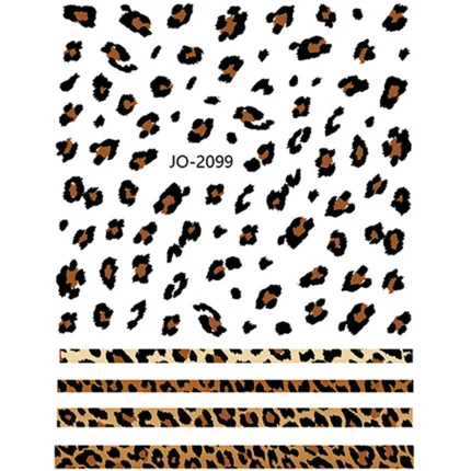 Pegatinas autoadhesivas para uñas Leopardo JO-2099