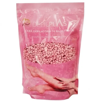 Depilplas Bolsa Cera Caliente Rosa en perlas 1 Kg